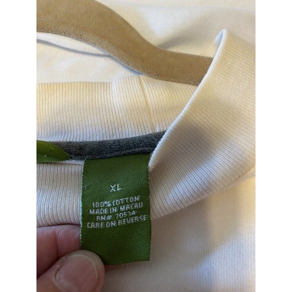 Orvis Mens XL Long Sleeve Mock Neck Pullover Ivory - Picture 6 of 6